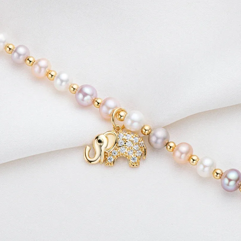 14K Gold Pearl Bracelet - Hannaca