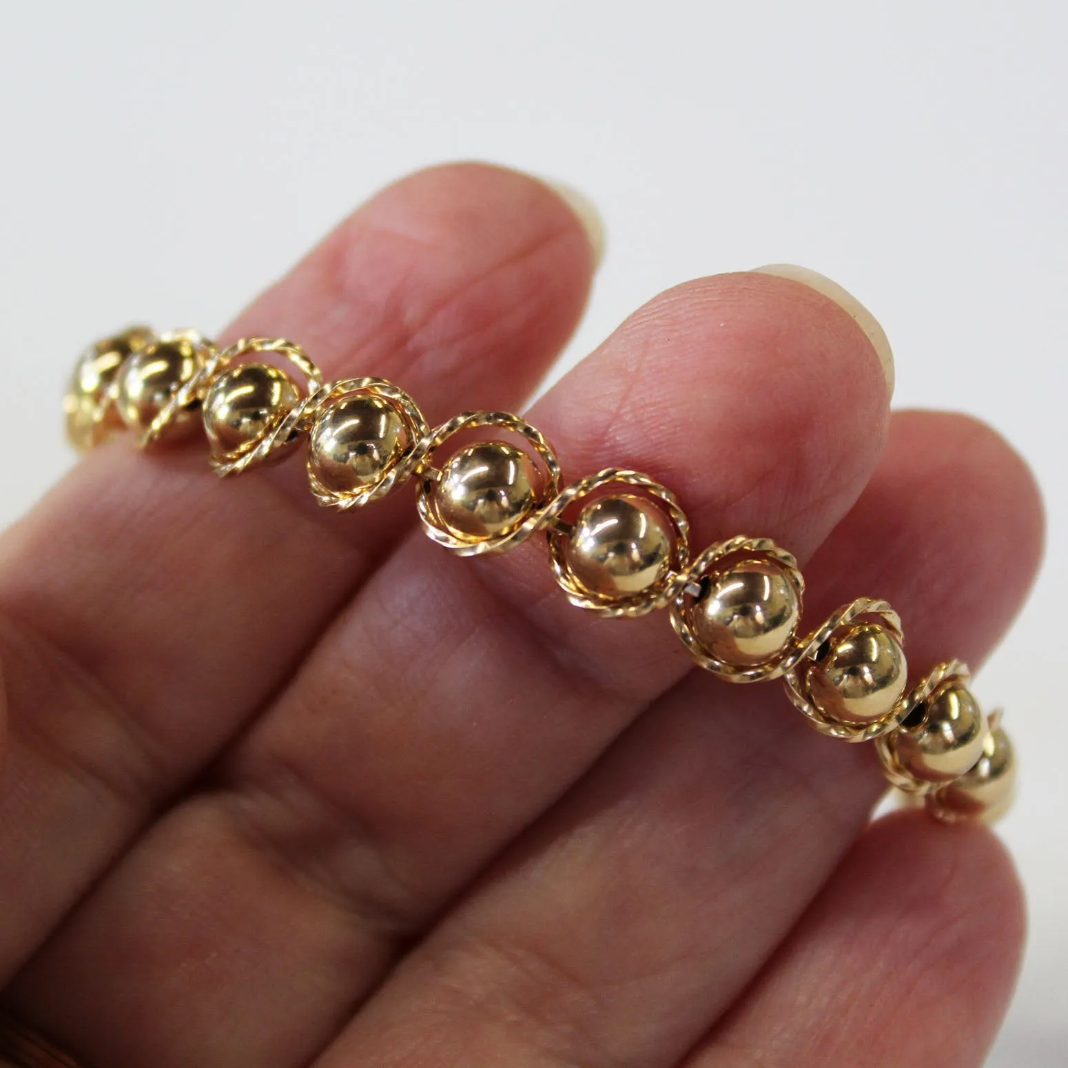 14kt Gold Filled Beads 14kt Gold Filled Outline Twist Wire Bracelet