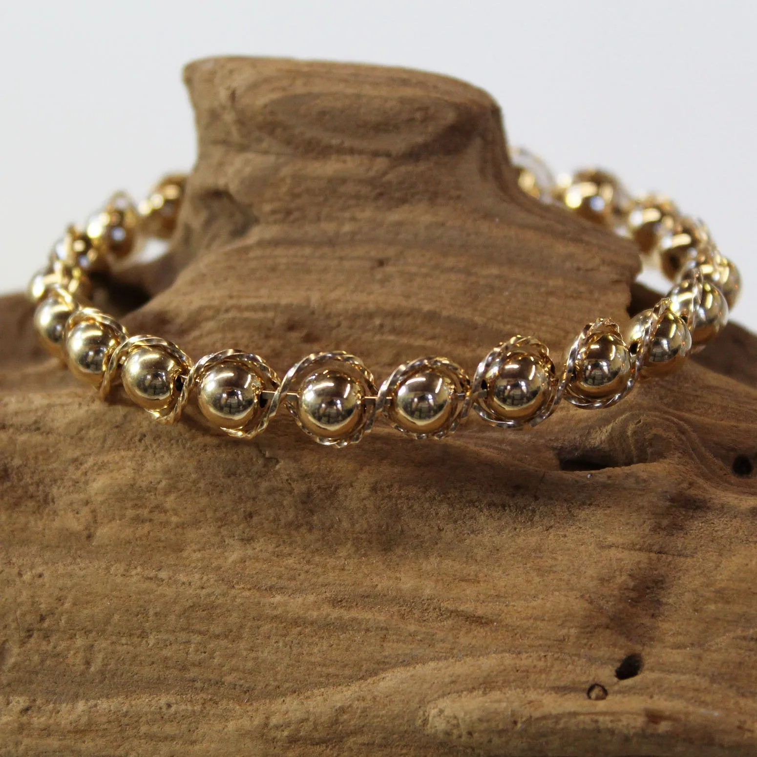 14kt Gold Filled Beads 14kt Gold Filled Outline Twist Wire Bracelet