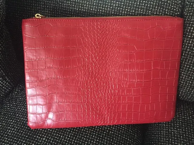 2019 New Fashion Crocodile Grain Women Envelope Clutch Bag