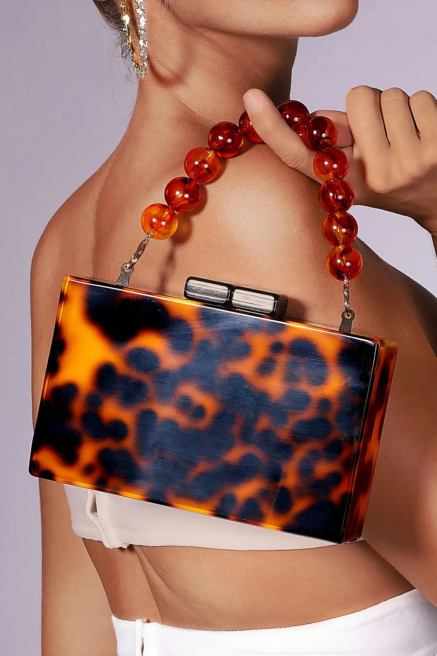 Bexlynn Acrylic Pearl Handbag
