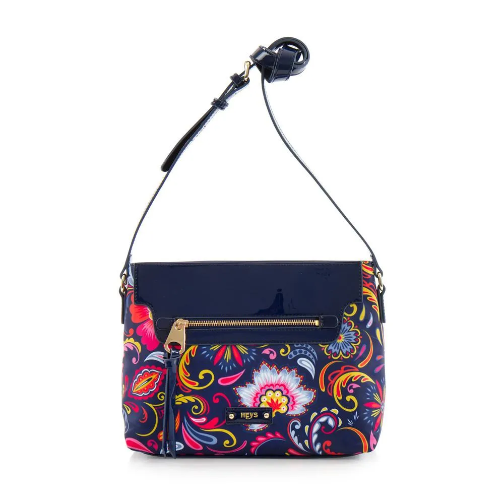 Bliss Printed Crossbody - Navy