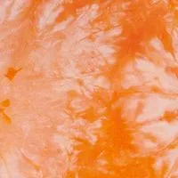 CALVIN KLEIN Womens Orange Stretch Slitted Drawstring Waist Tie Dye Sleeveless Round Neck Above The Knee Sheath Dress