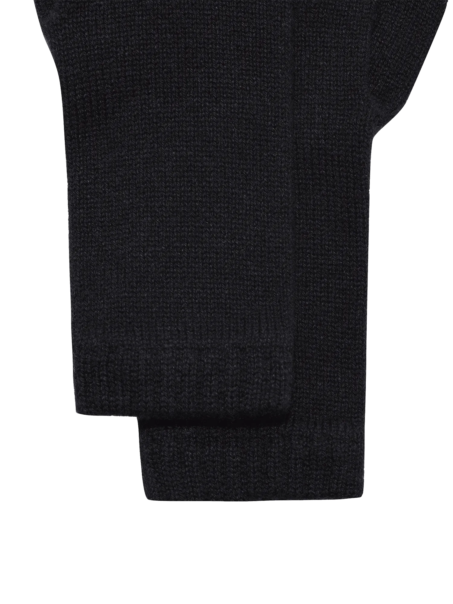Cashmere Short Cuff Gloves—black