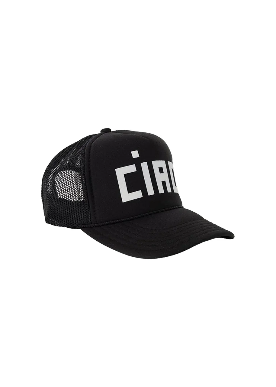 Ciao trucker hat in black