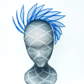 Cobalt Blue Petal Crown Hairband Fascinator
