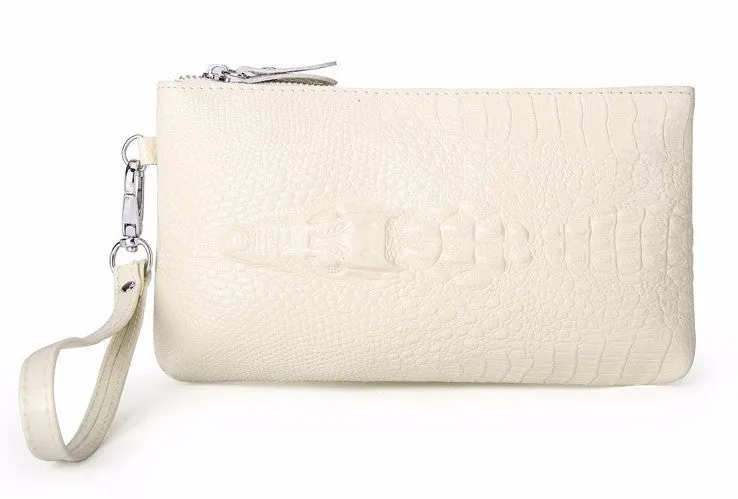 Crocodile Women's Leather Fashion Evening Clutch