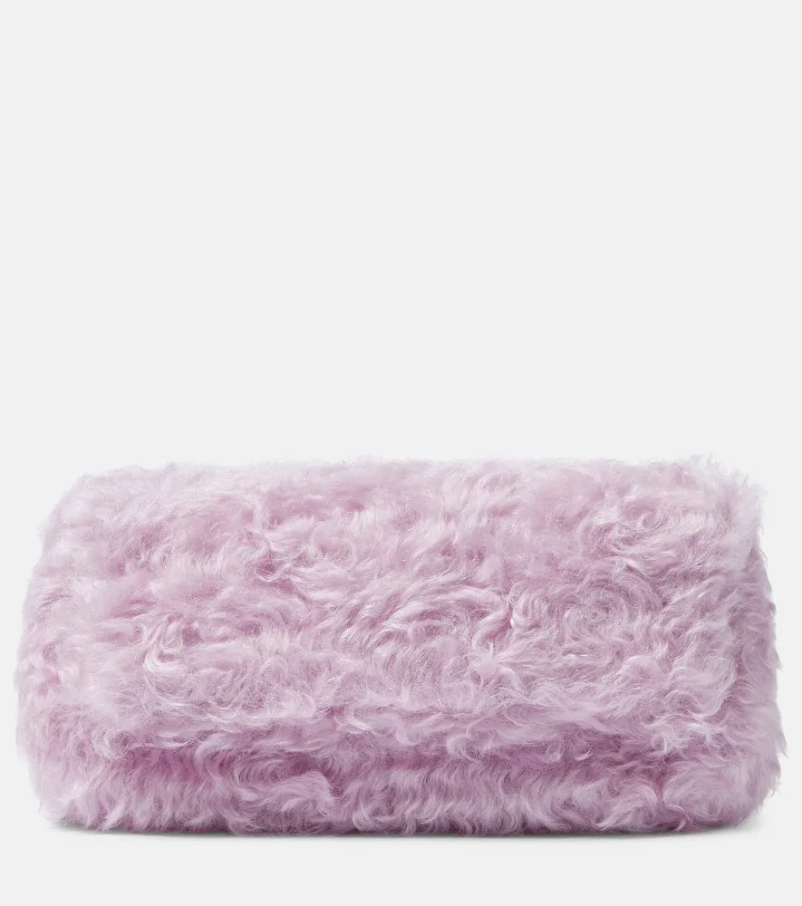 Dries Van Noten Faux-fur clutch