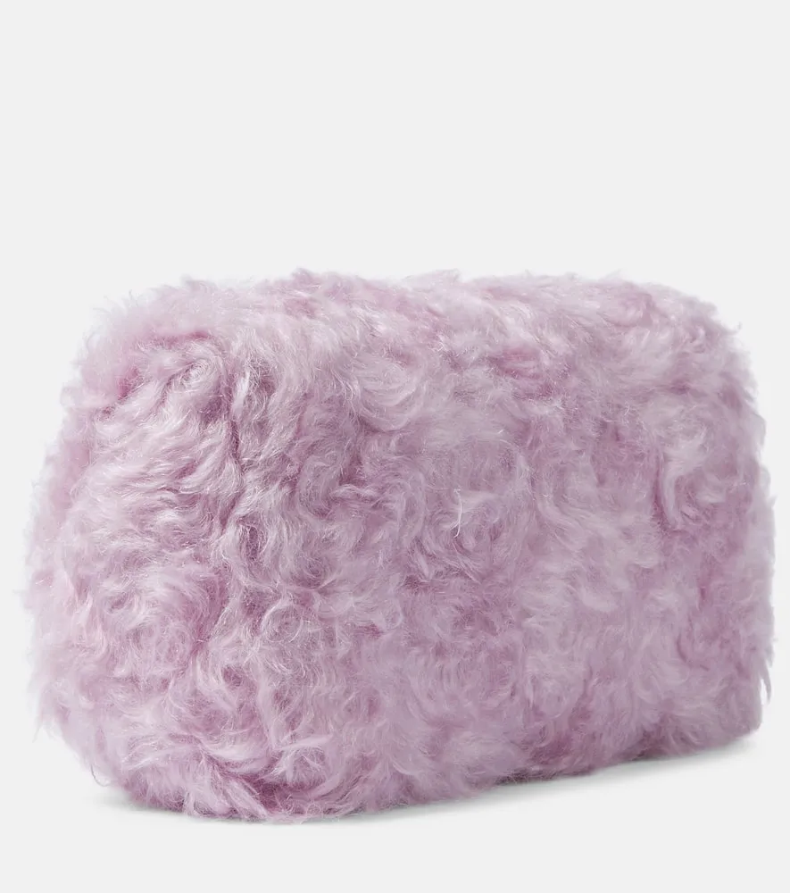 Dries Van Noten Faux-fur clutch