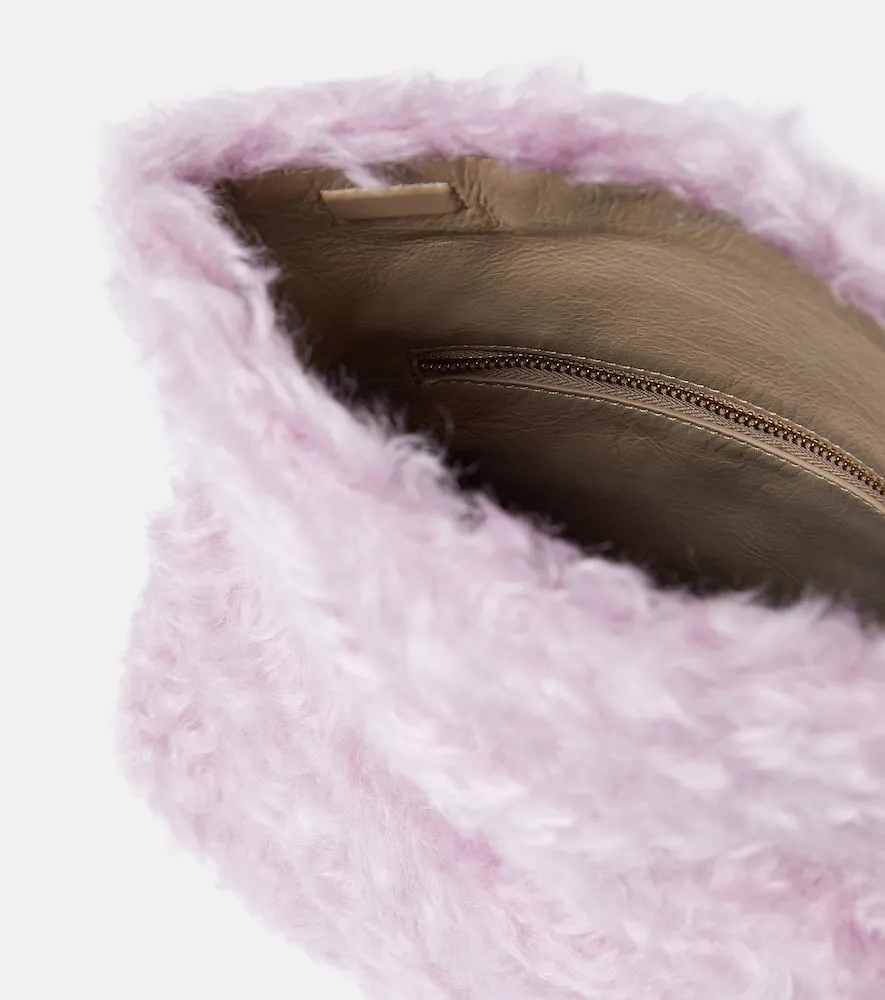 Dries Van Noten Faux-fur clutch