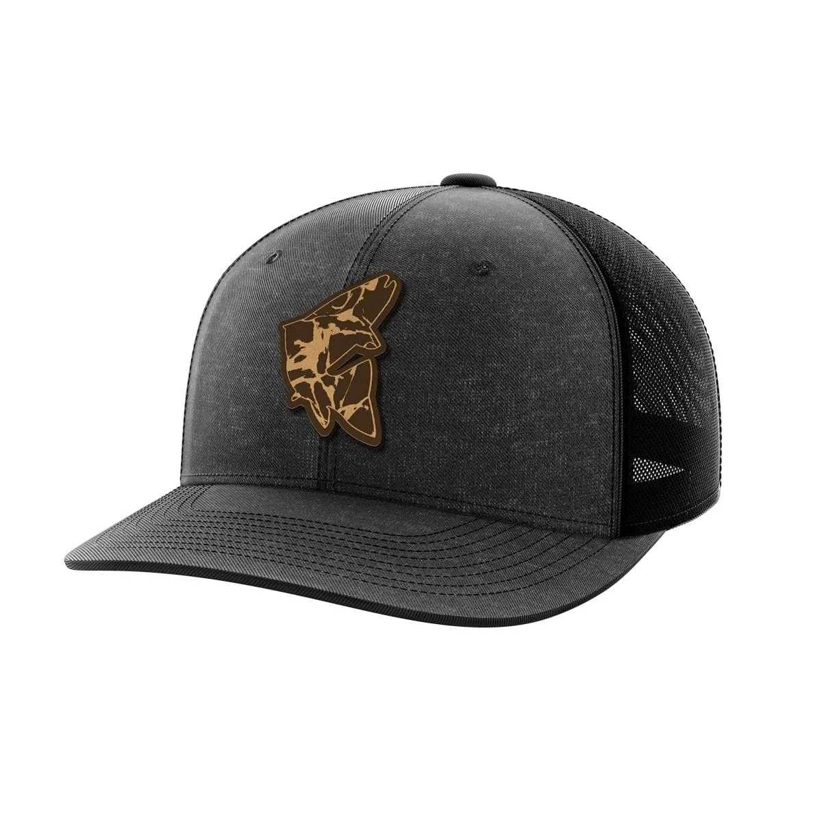 Fish Leather Patch Hat