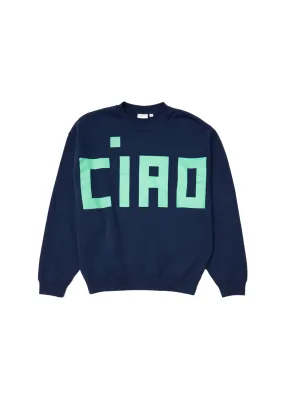 Grande ciao oversized sweatshirt in navy mint