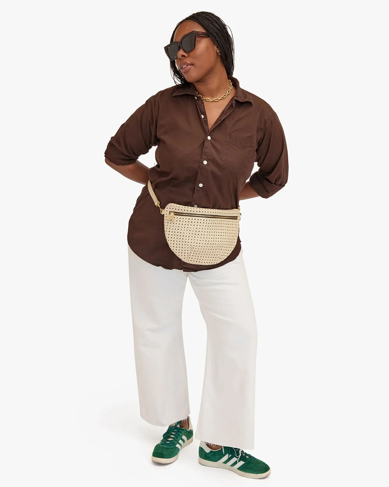 Grande fanny in cream rattan