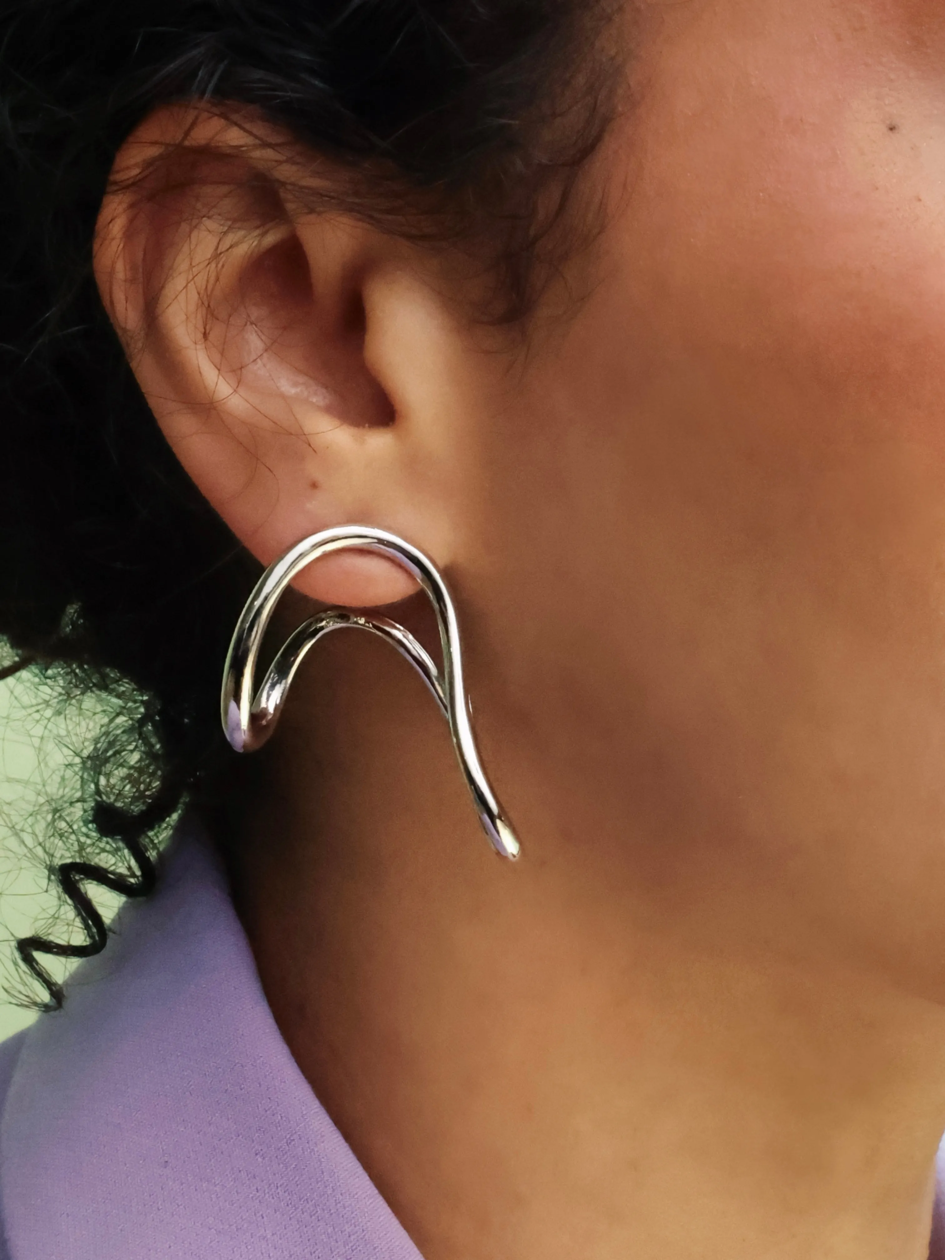 Hayati Earrings Silver