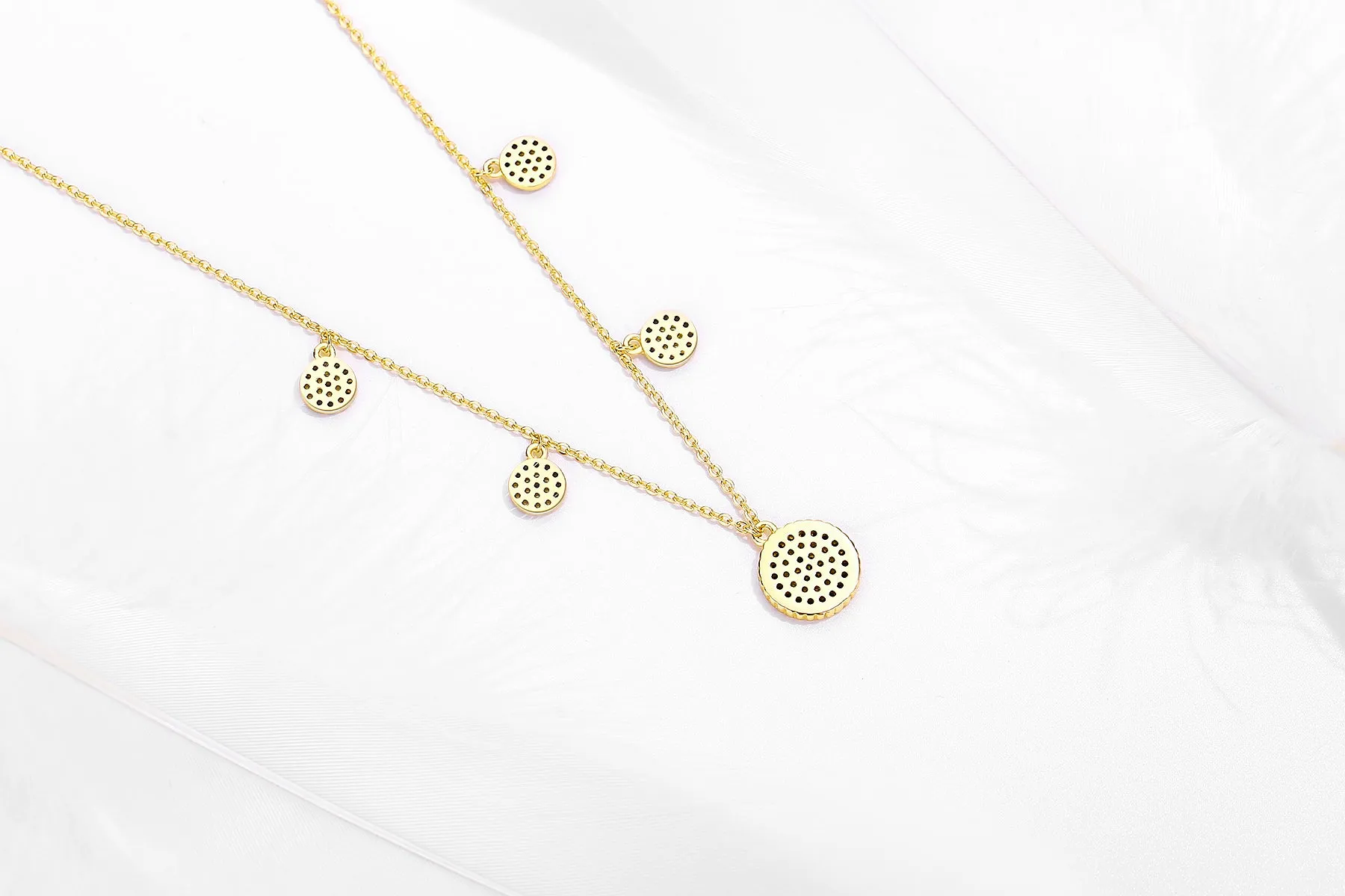 IVY EVIL EYE CHARM GOLD NECKLACE