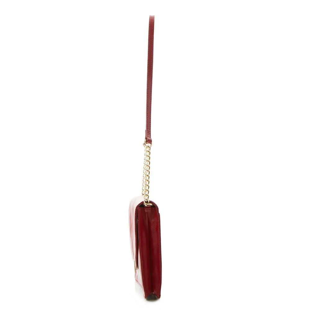 Jewels of Serendib Envelope Shoulder Bag - Ruby