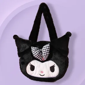 Kuromi/My Melody/Cinnamoroll Die-cut Face Fluffy Bag