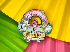 Meeting Pin (Rainbow Plated)