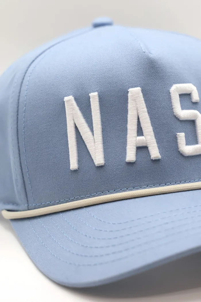 NASH Rope Snapback in Baby Blue