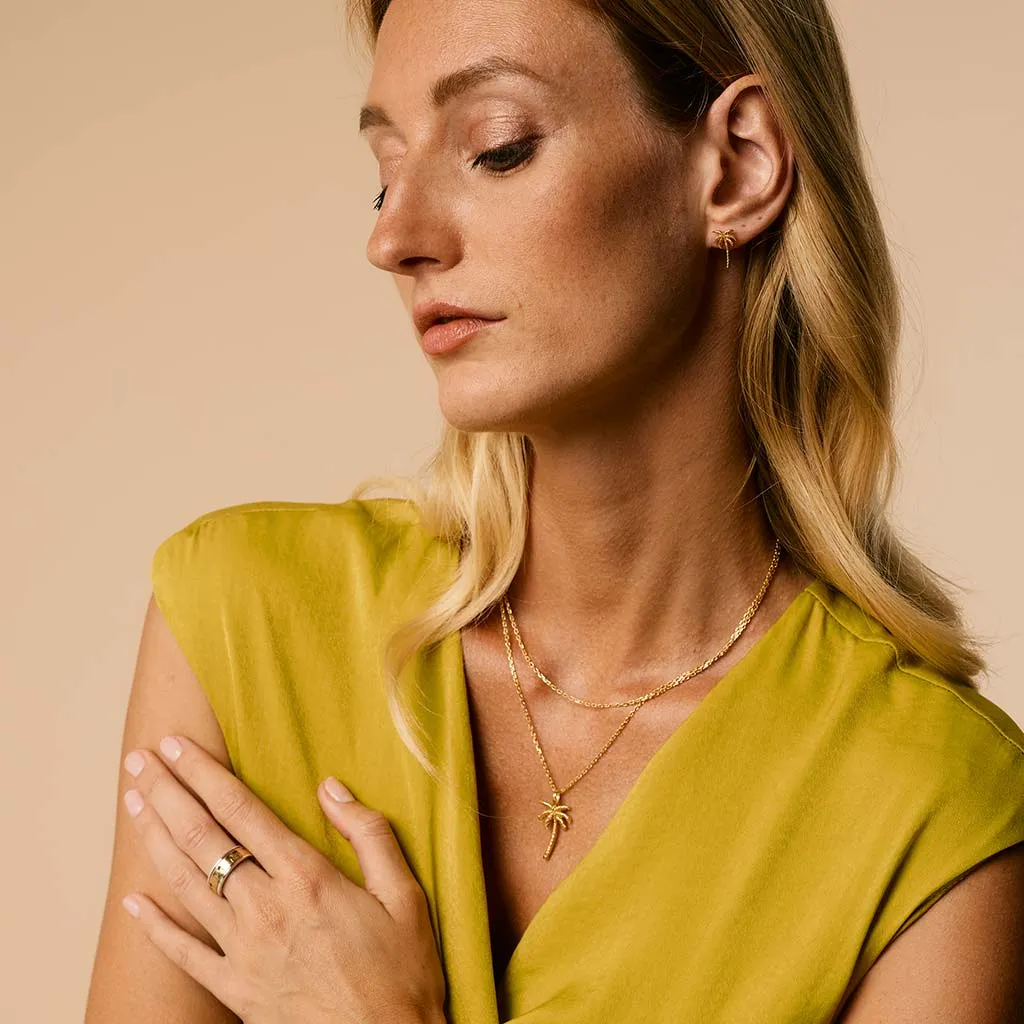 Oasis Palm Necklace - Gold