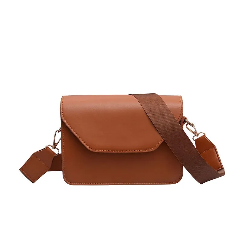 OLSITTI Fashion Flap Crossbody Bags for Women 2021 PU Leather Small Square Bag Clutches Casual Shoulder Bag Small Handbags