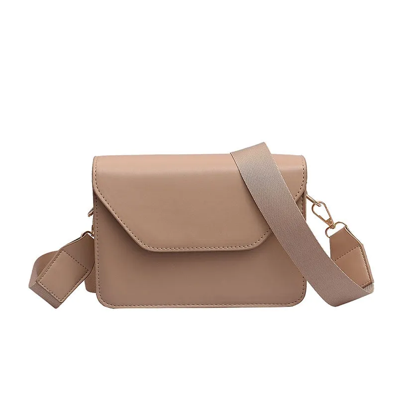 OLSITTI Fashion Flap Crossbody Bags for Women 2021 PU Leather Small Square Bag Clutches Casual Shoulder Bag Small Handbags