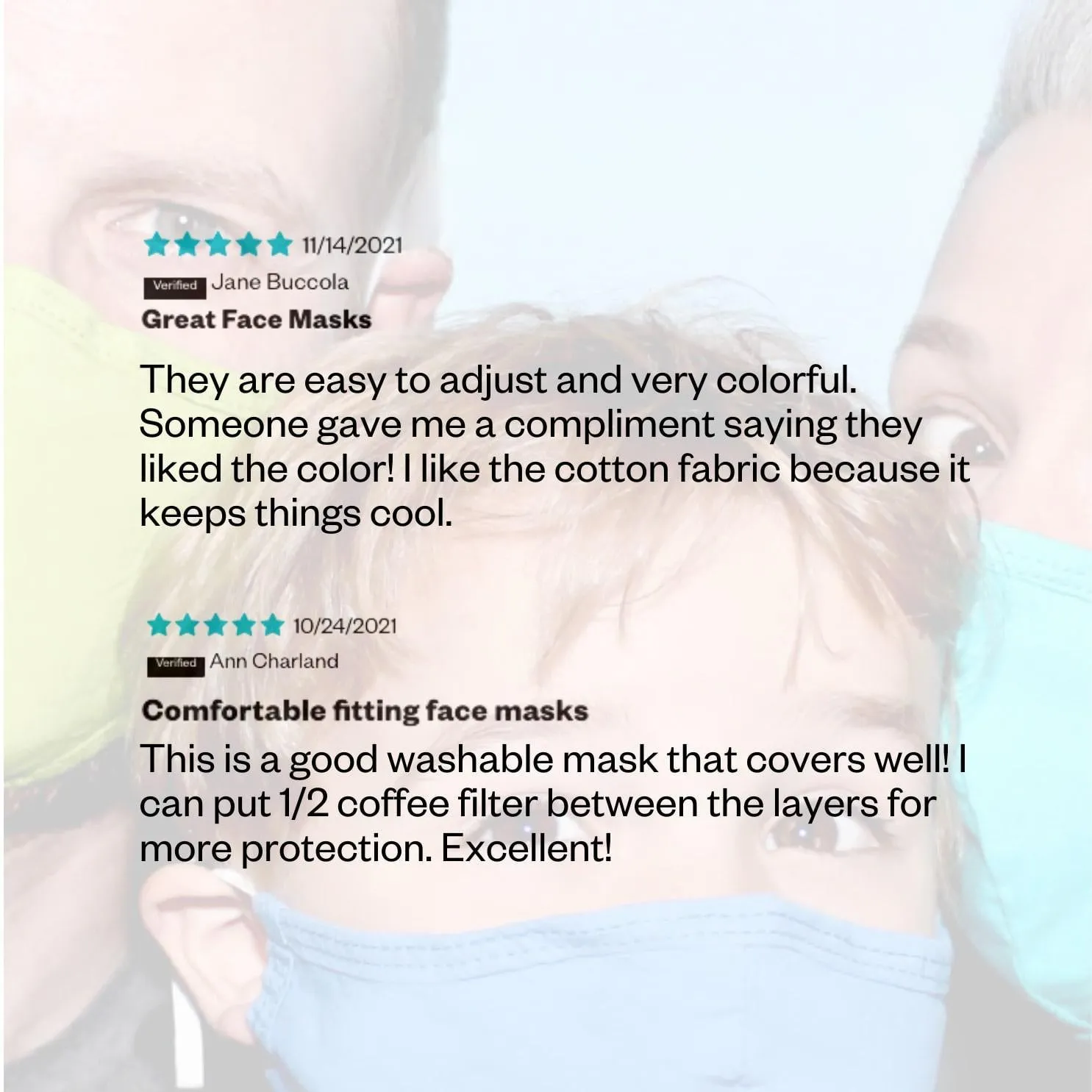 Precision Organic Cotton Face Masks