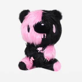 Shaggy Monotone Pink/Black Gloomy Bear 7" Plush