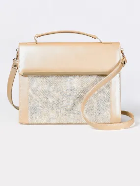 Snake Textured Handbag