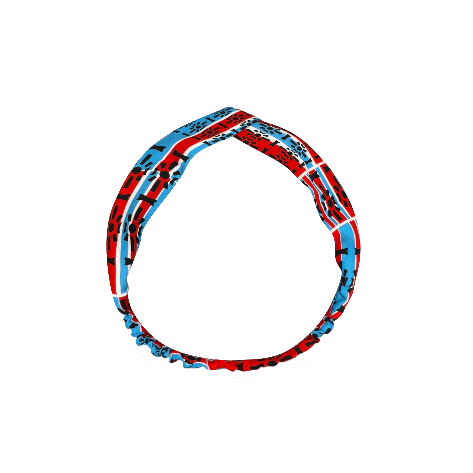 【STORE GATE】100% Silk Headband (香港士多) (鐵閘) (紅白藍)