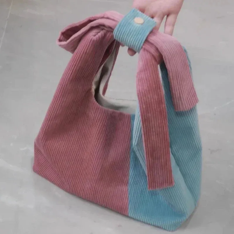 UAKISS  -  Patchwork Contrast Color Casual Top-Handle Bags Sweet Y2k Aesthetic Women Clutches Fashion Kawaii All Match Purses and Handbags