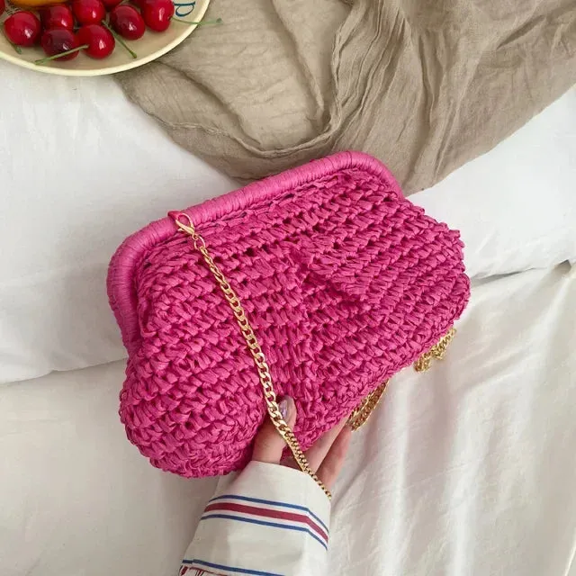 UAKISS  -  Streetwear Trendy Y2k Crochet Shoulder Crossbody Bags Korean Vintage All Match Women Handbags Japanese Fashion Casual Clutches