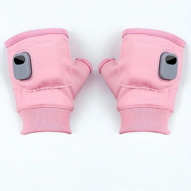 USB Rechargeable Heated Fingerless Gloves