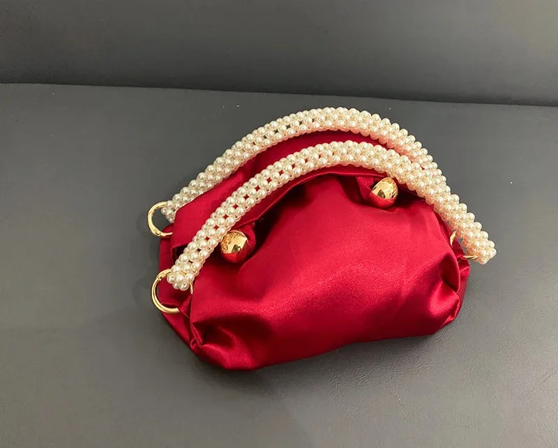 Vvsha Fashion Women Bucket Shoulder Bag Silk Hobo Bag Evening Party Sliver Gold Purse Girl Handbags Female Clutches Bolsos