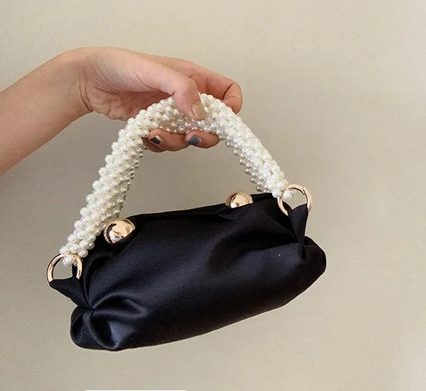 Vvsha Fashion Women Bucket Shoulder Bag Silk Hobo Bag Evening Party Sliver Gold Purse Girl Handbags Female Clutches Bolsos