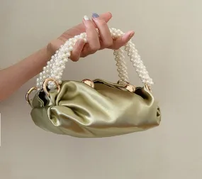 Vvsha Fashion Women Bucket Shoulder Bag Silk Hobo Bag Evening Party Sliver Gold Purse Girl Handbags Female Clutches Bolsos