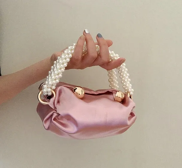 Vvsha Fashion Women Bucket Shoulder Bag Silk Hobo Bag Evening Party Sliver Gold Purse Girl Handbags Female Clutches Bolsos